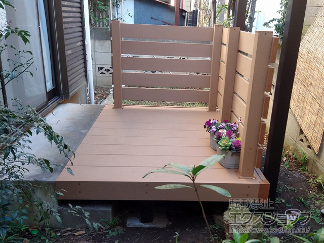 東京都練馬区ののウッドデッキ リウッドデッキ 200 施工例