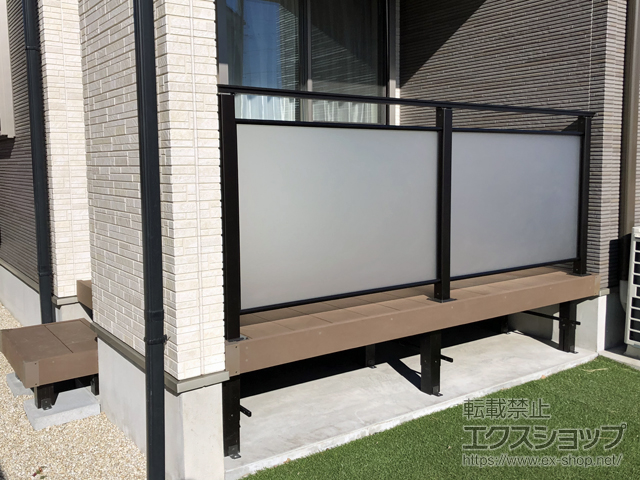 千葉県東金市ののウッドデッキ リウッドデッキ 200 施工例