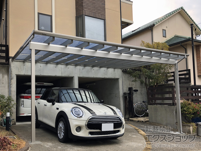 愛知県名古屋市ののテラス屋根 ソラリア F型 ビッグサイズ 単体 積雪〜20cm対応 施工例