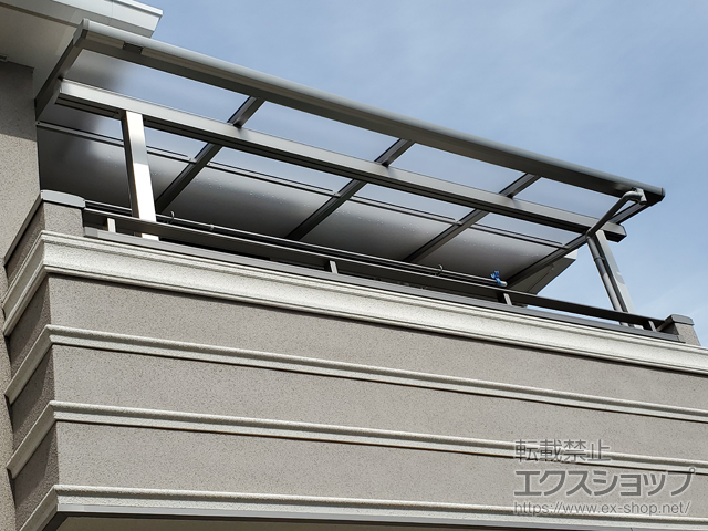 東京都町田市ののバルコニー・ベランダ屋根 ソラリア F型 屋根タイプ 単体 積雪〜20cm対応 施工例