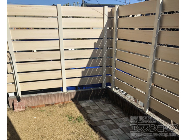 千葉県野田市ののフェンス・柵 マイティウッド デコ 120サイズ 　隙間20mm H1200 施工例