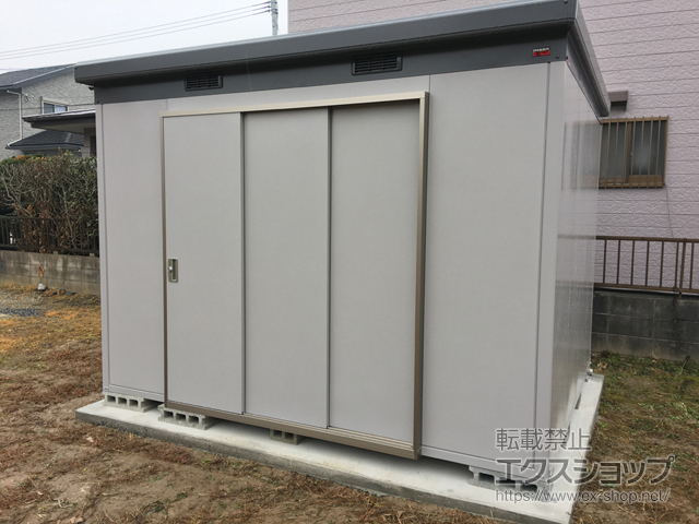 福岡県京都郡苅田町のの物置・屋外倉庫 ナイソー 一般型 3040×2460×2270 SMK-75S 施工例