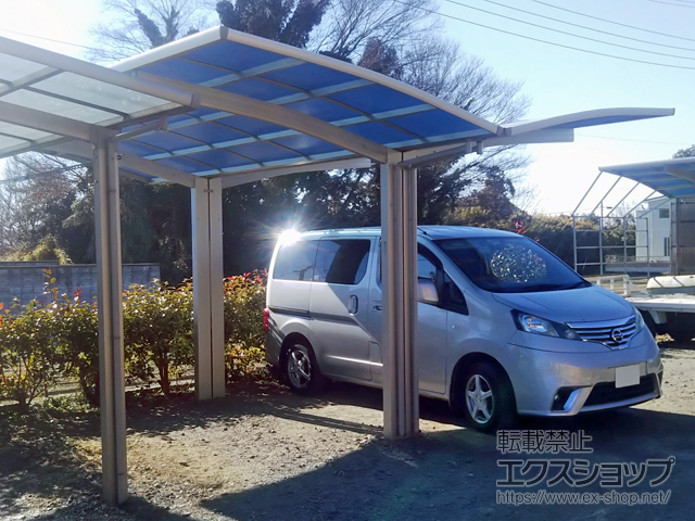 栃木県佐野市ののカーポート プレシオスポート Y合掌 積雪〜20cm対応 施工例