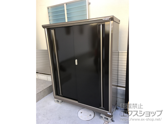 岡山県岡山市のの物置・屋外倉庫 ナイソーシスター　1320×480×1603 KMW-135D-P-CB 施工例