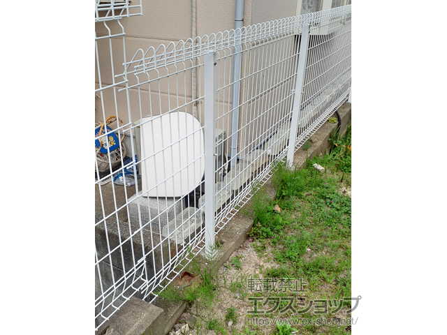 福岡県春日市ののフェンス・柵 メッシュフェンス G10-R 自由柱 施工例