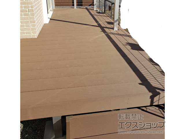 茨城県常陸太田市ののウッドデッキ リウッドデッキ 200 ※L字納まり 施工例