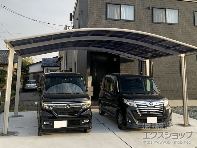 福岡県飯塚市ののカーポート レイナツインポートグラン　積雪〜20cm対応 施工例