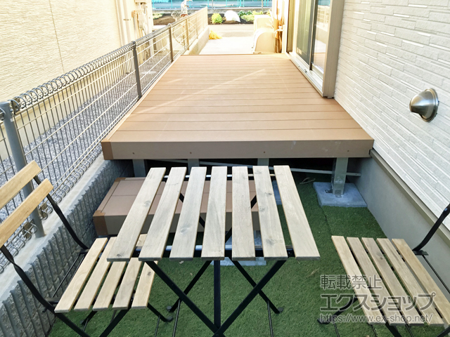 東京都小平市ののウッドデッキ リウッドデッキ 200 施工例