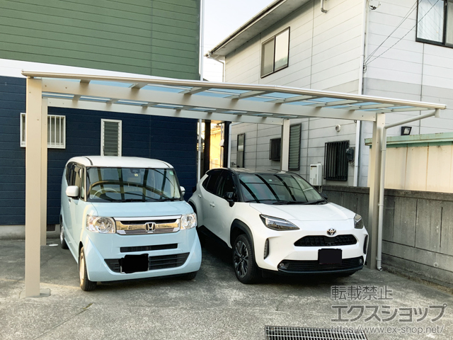 静岡県富士市ののカーポート エフルージュ ツイン FIRST 積雪〜20cm対応 施工例