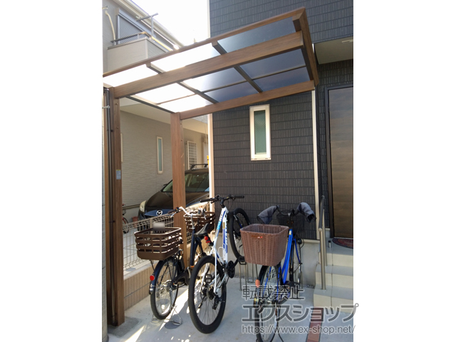 東京都稲城市ののサイクルポート・駐輪場 アートポート ミニ 積雪〜20cm対応 施工例