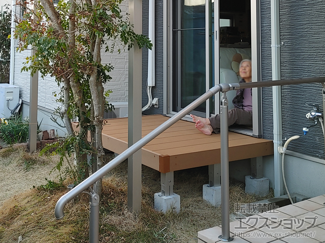 佐賀県鳥栖市ののウッドデッキ リウッドデッキ 200 施工例