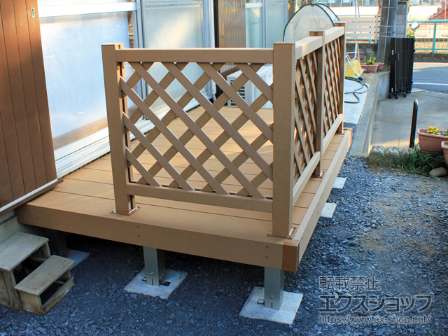 群馬県太田市ののウッドデッキ リウッドデッキ 200 施工例