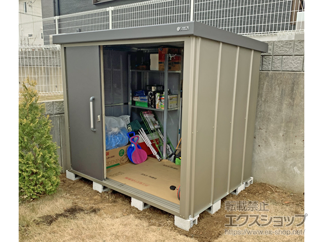 千葉県大網白里市のの物置・屋外倉庫 エスケーエイト SK8-100 一般型 2200×1600×1940 SK8-100-GK 施工例