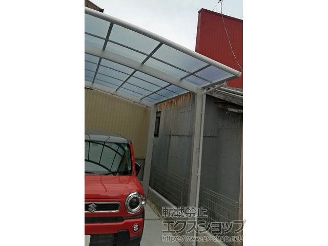 愛知県名古屋市ののカーポート ネスカR (ラウンドスタイル) 積雪〜20cm対応 施工例