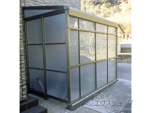 千葉県南房総市ののストックヤード スピーネストックヤードF型 パネルタイプ ヤード仕様 積雪〜20cm対応 施工例