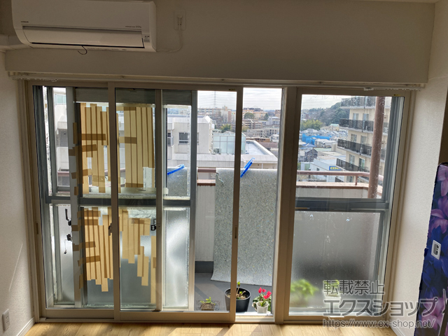 神奈川県川崎市のの二重窓（内窓） インプラス 引違い窓 2枚建 施工例