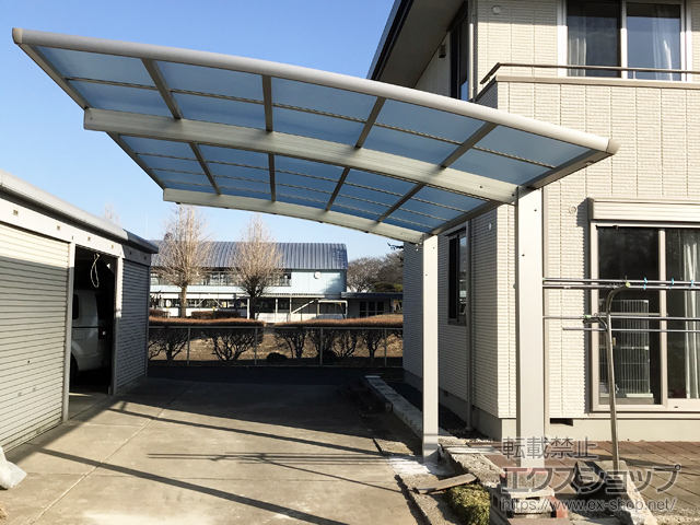 栃木県真岡市ののカーポート レイナポートグラン　積雪〜20cm対応 施工例