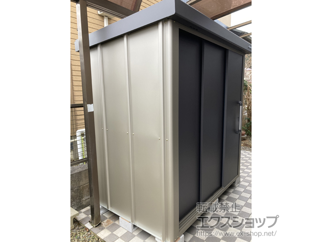 三重県伊賀市のの物置・屋外倉庫 エスケーエイト SK8-70 一般型 1800×1200×1940 SK8-70-GK 施工例
