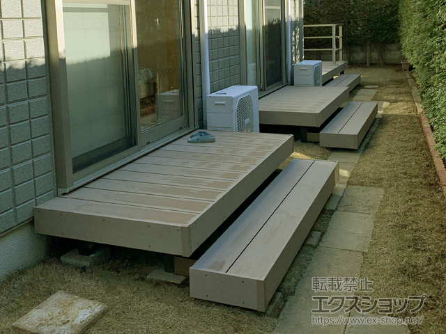 埼玉県さいたま市ののウッドデッキ 樹ら楽ステージ 施工例