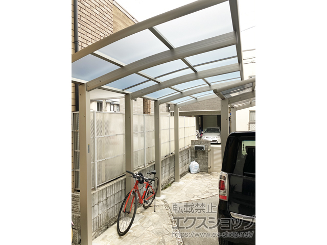 大阪府大阪市ののサイクルポート・駐輪場 レイナポートグランミニ 縦連棟 積雪〜20cm対応 施工例