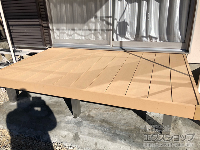 栃木県足利市ののウッドデッキ リウッドデッキ 200 施工例