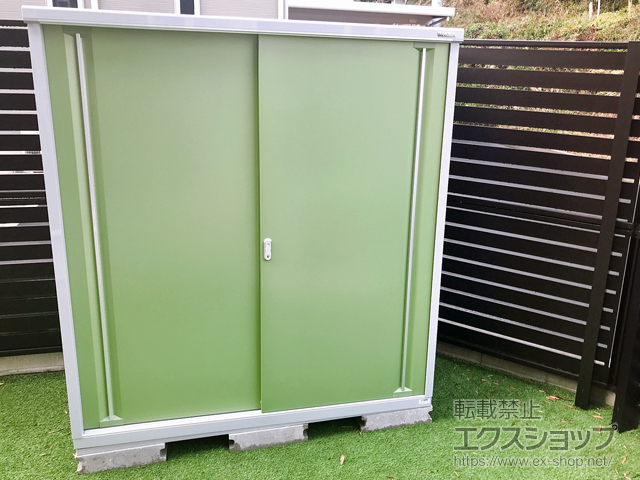 鹿児島県鹿児島市のの物置・屋外倉庫 シンプリー 一般型 1740×755×1903（MJX-177E-P） MJX-177E-P-LG 施工例
