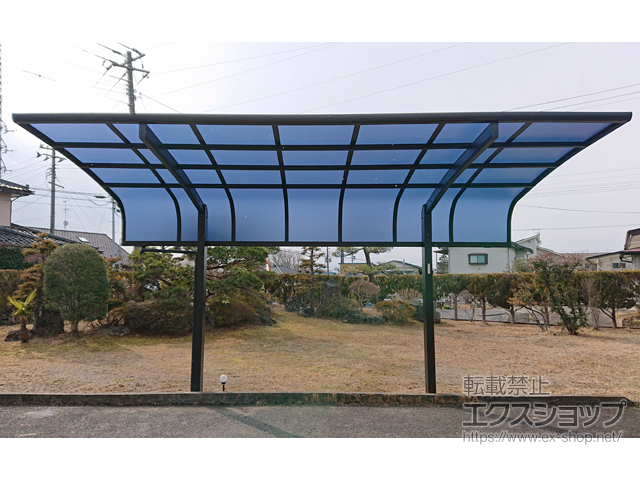 福島県郡山市ののカーポート プレシオスポート アルファ 積雪〜20cm対応 施工例