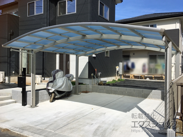 茨城県牛久市ののカーポート レイナツインポートグラン　積雪〜20cm対応 施工例