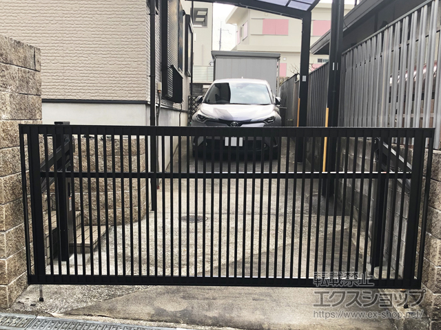 大阪府堺市ののカーゲート オーバードアS2型 電動式 施工例