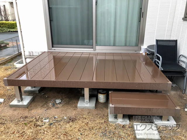福岡県北九州市のValue Selectのウッドデッキ マージウッドデッキ 施工例