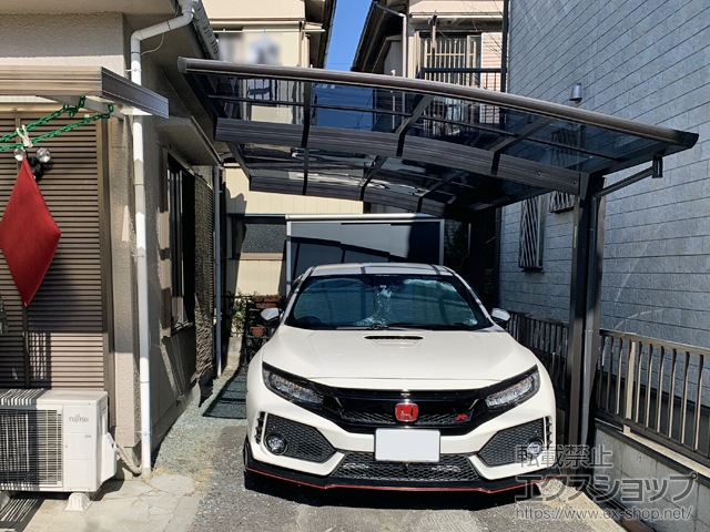 埼玉県草加市ののカーポート プレシオスポート 積雪〜20cm対応 施工例