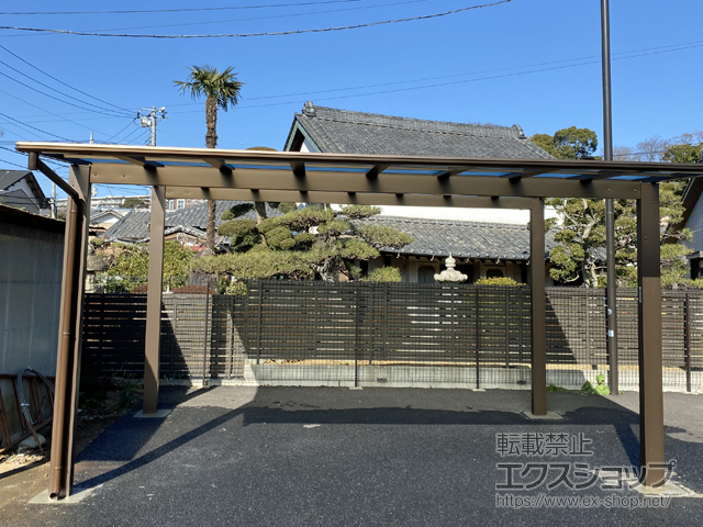 千葉県千葉市ののカーポート エフルージュ ツイン FIRST 積雪〜20cm対応 施工例