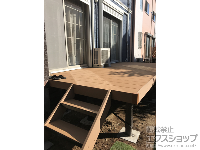 千葉県東金市ののウッドデッキ リウッドデッキ 200 施工例