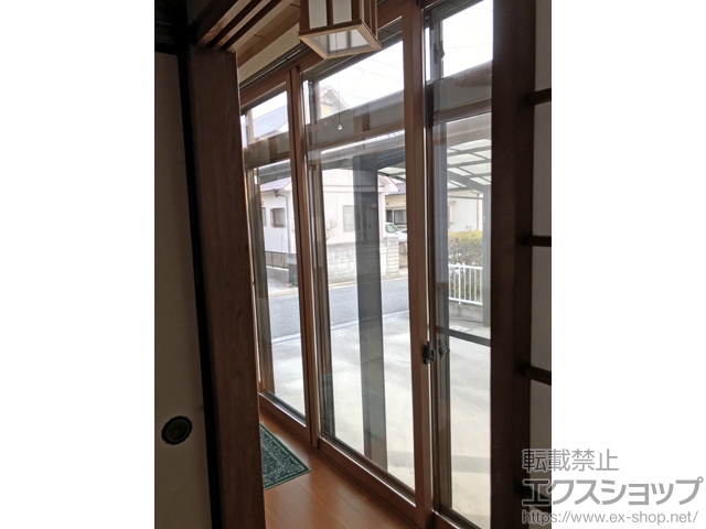 広島県東広島市のの二重窓（内窓） インプラス 引違い窓 変則4枚建 施工例
