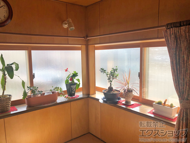 福岡県福岡市のの二重窓（内窓） インプラス 引違い窓 変則2枚建（逆勝手） 施工例
