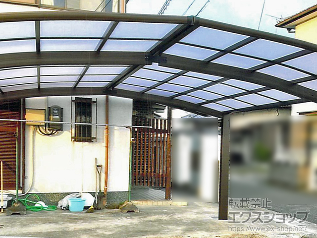 和歌山県和歌山市ののカーポート プレシオスポート M合掌 積雪〜20cm対応 施工例