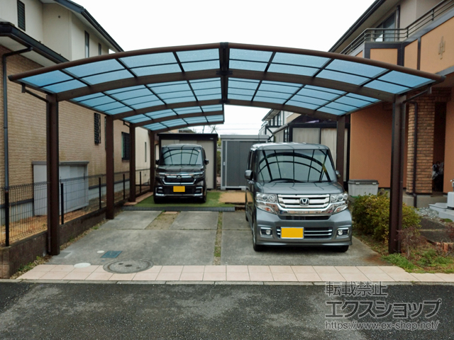 千葉県市原市ののカーポート レイナポートグラン 縦連棟　積雪〜20cm対応 施工例