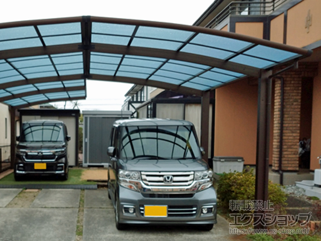 千葉県市原市ののカーポート レイナポートグラン　積雪〜20cm対応＜M合掌として施工＞ 施工例