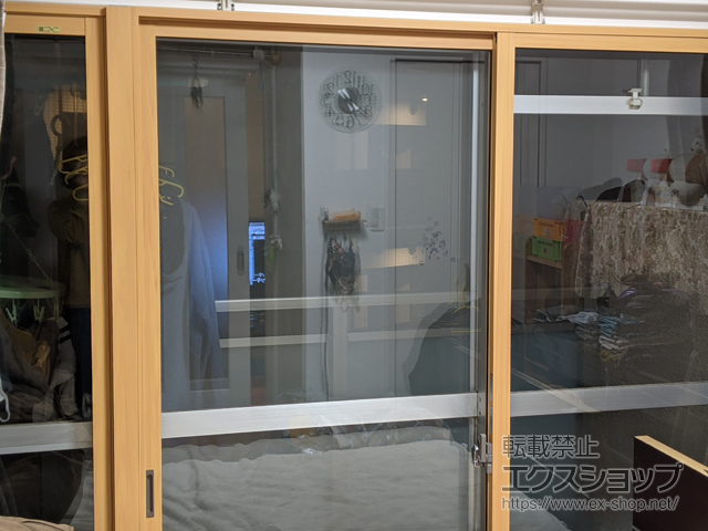 神奈川県川崎市のの二重窓（内窓） インプラス FIX窓 *連窓仕様 施工例