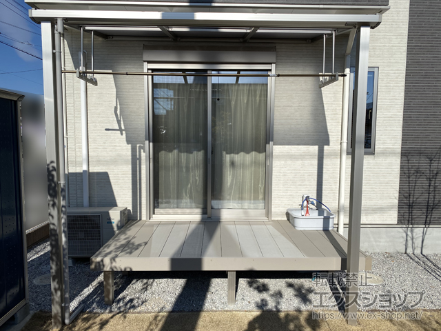 群馬県高崎市ののウッドデッキ リウッドデッキ 200 施工例