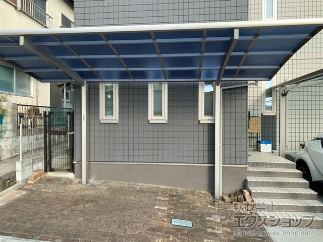 岡山県備前市ののカーポート プレシオスポート 積雪〜20cm対応 施工例