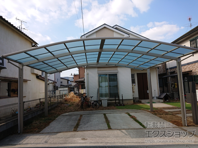 奈良県生駒郡三郷町ののカーポート レイナツインポートグラン　積雪〜20cm対応 施工例