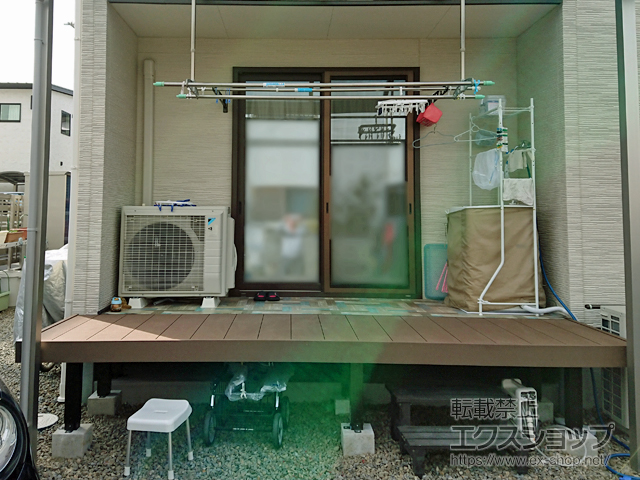 愛媛県西条市ののウッドデッキ リウッドデッキ 200 施工例