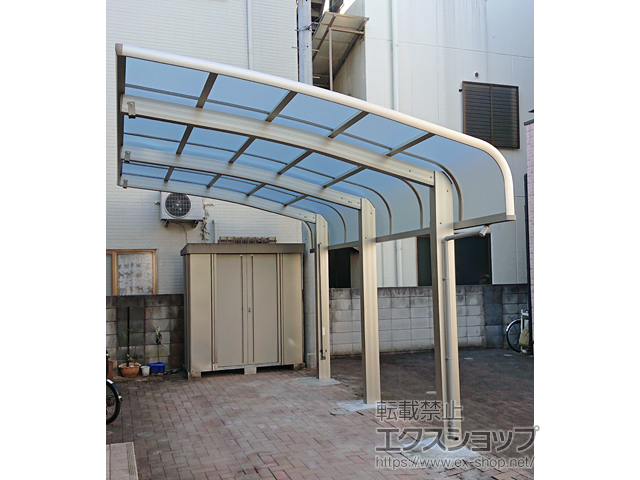 東京都葛飾区ののカーポート レイナキャップポートグラン50　積雪〜50cm対応 施工例