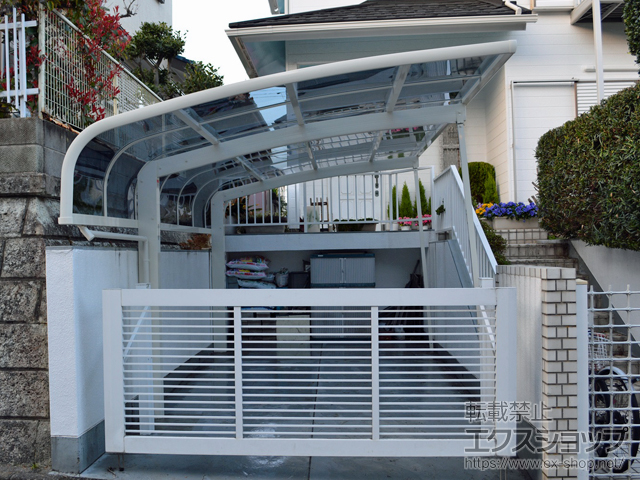 神奈川県横須賀市ののカーポート レイナキャップポートグラン　積雪〜20cm対応 施工例