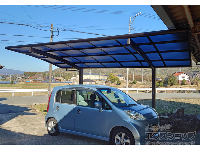 山口県山口市ののカーポート プレシオスポート 積雪〜20cm対応 施工例