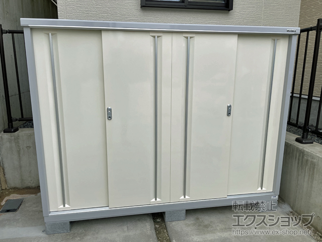 千葉県柏市のの物置・屋外倉庫 シンプリー 一般型 2160×755×1603（MJX-217DP） MJX-217DP-FW 施工例