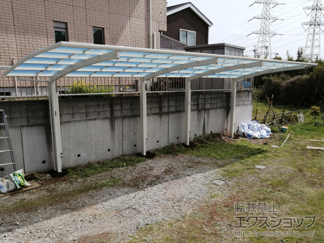 千葉県市原市ののカーポート レイナポートグラン 縦連棟　積雪〜20cm対応 施工例