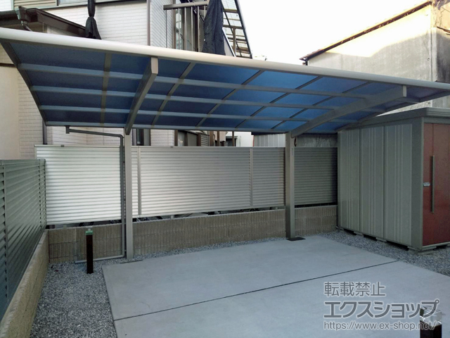 東京都葛飾区ののカーポート プレシオスポート 積雪〜20cm対応 施工例