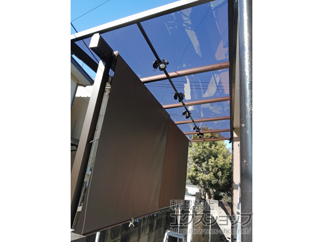 東京都調布市ののテラス屋根 ソラリア F型 テラスタイプ 単体 積雪〜20cm対応 施工例